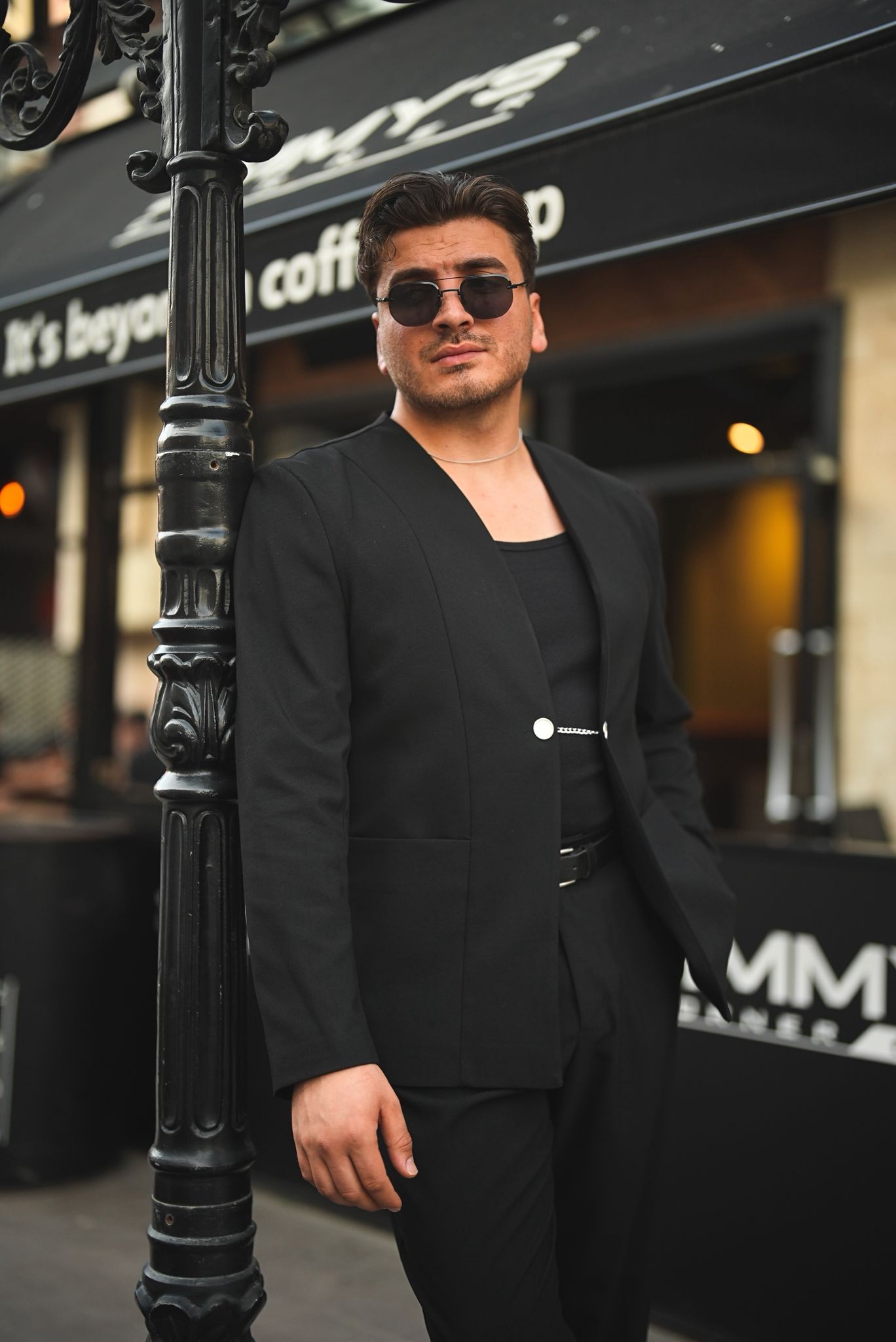 Kancalı Hakim Yaka Oversize Takım Elbise