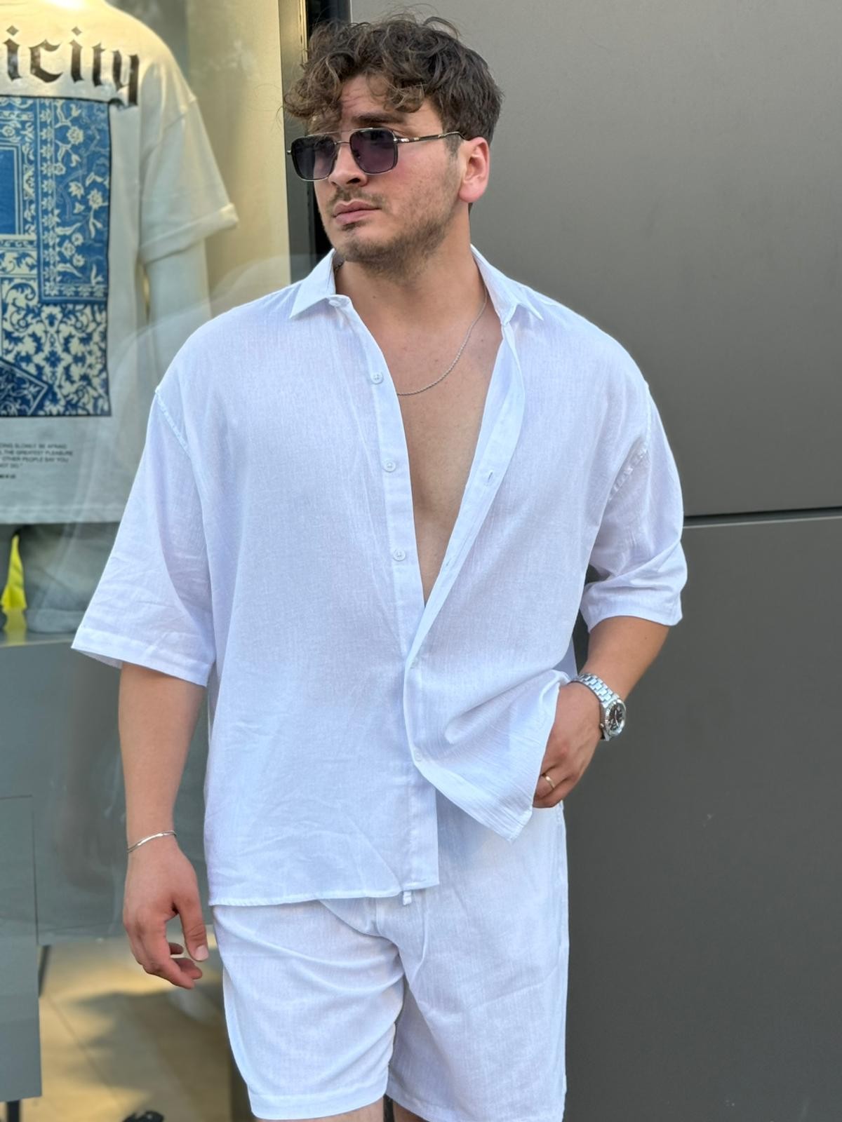 Oversize Şort Takım