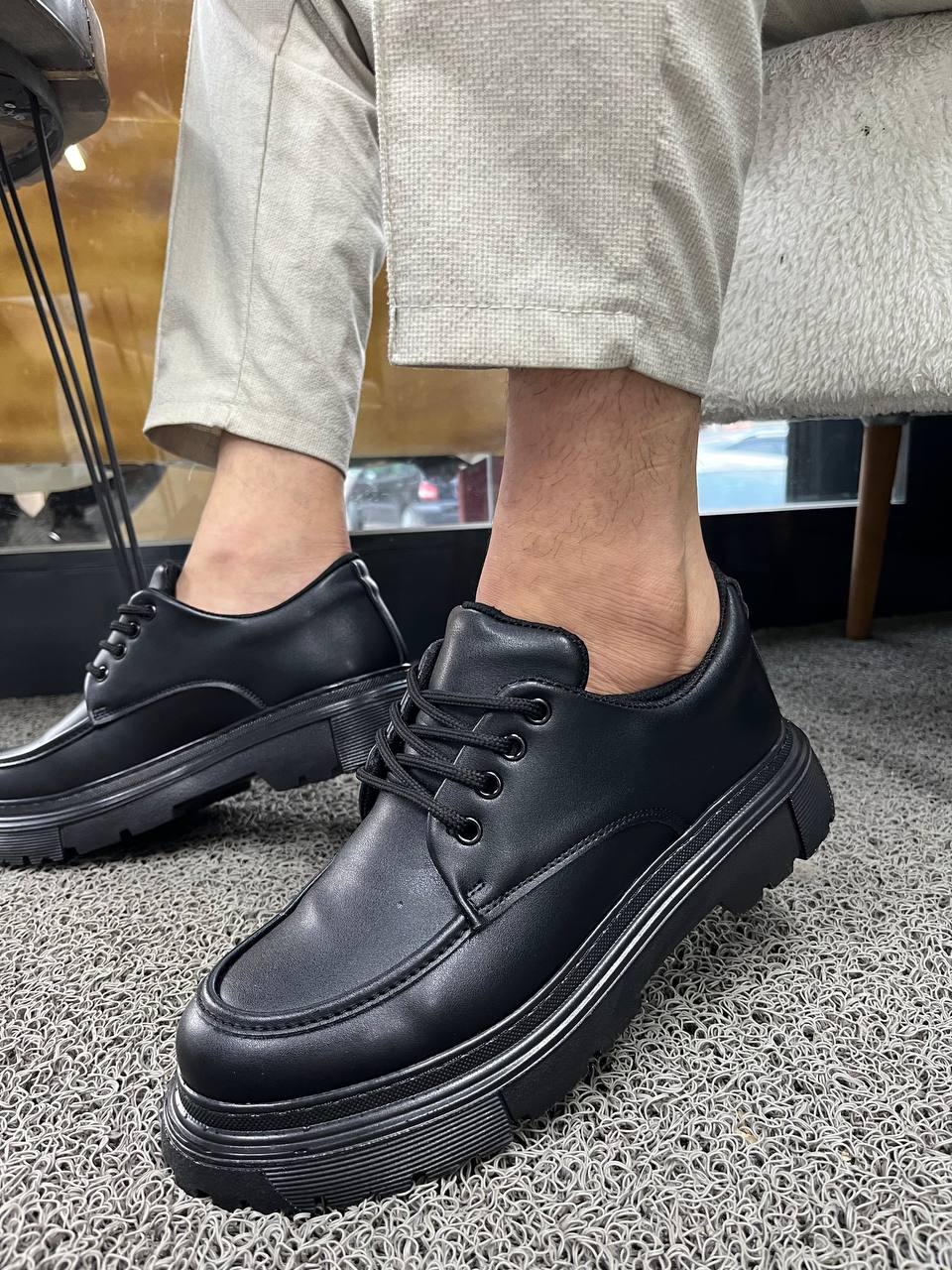 KB-X6 Kuback Kömür Cilt Günlük Erkek Ayakkabı