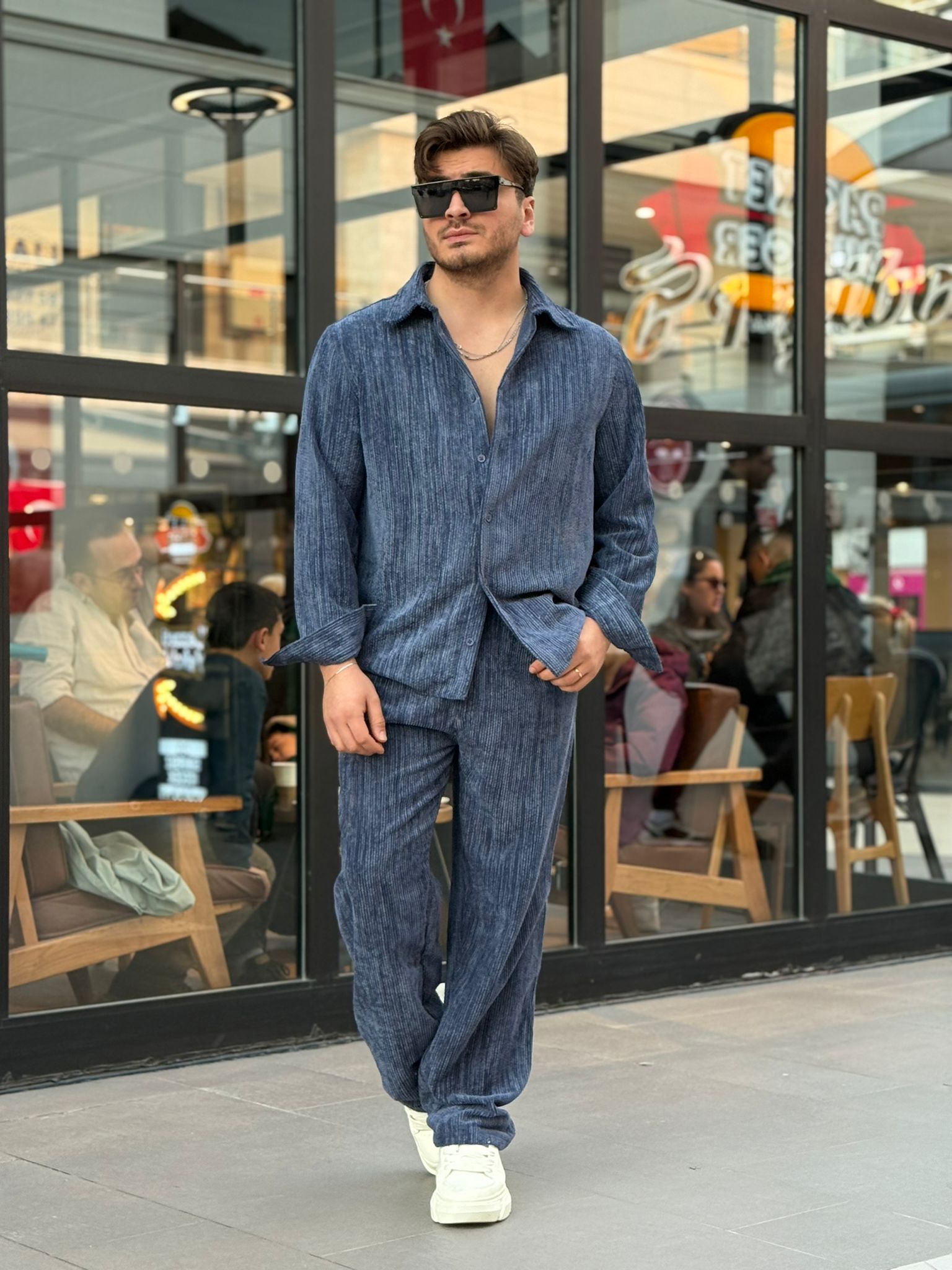 Kadife Takım - Lacivert