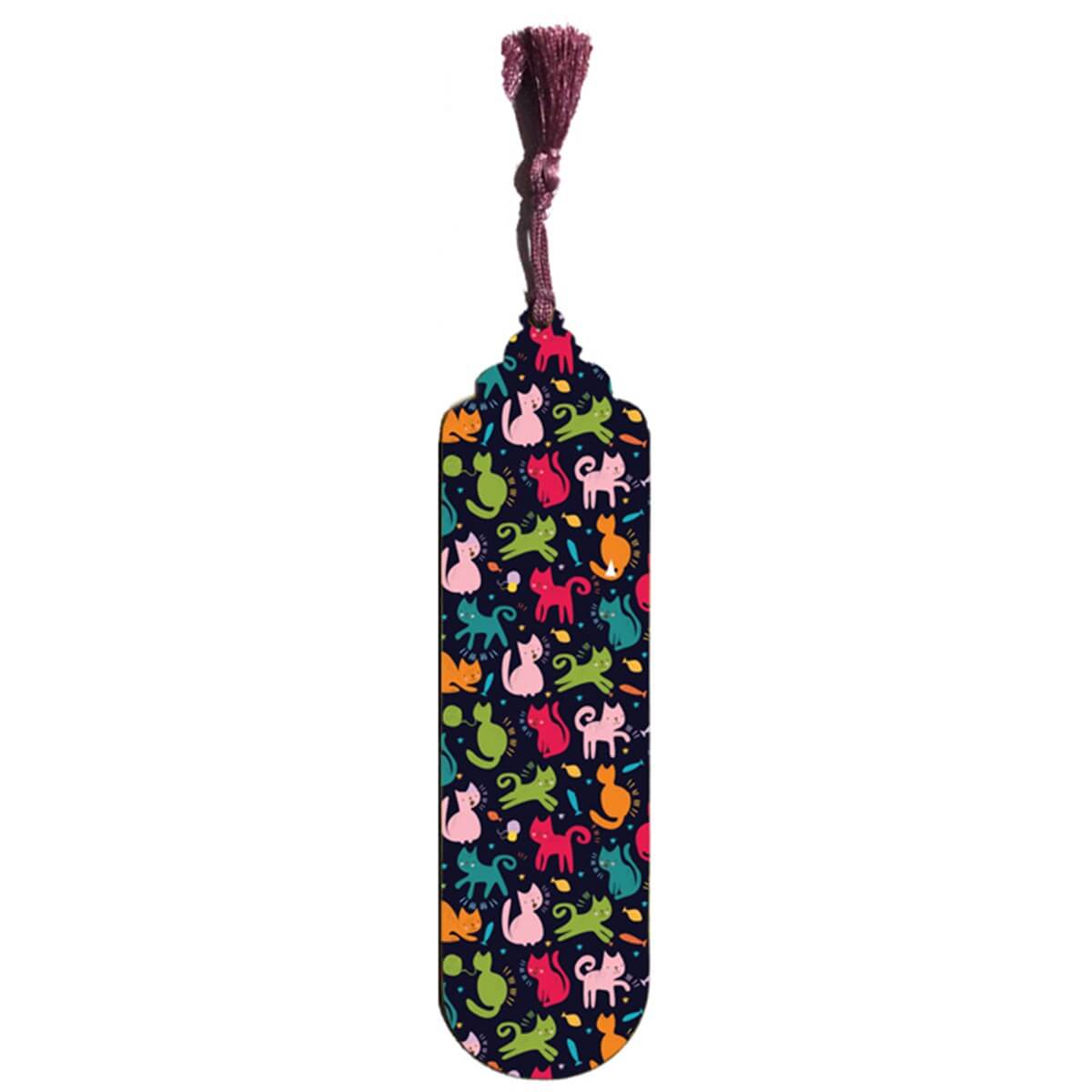 Petdesign İcon Cat Black Metal Kitap Ayracı 4 lü