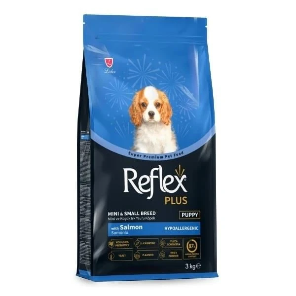 Reflex Plus Skin &amp; Coat Somonlu Küçük Irk Yavru Köpek Maması 3 kg