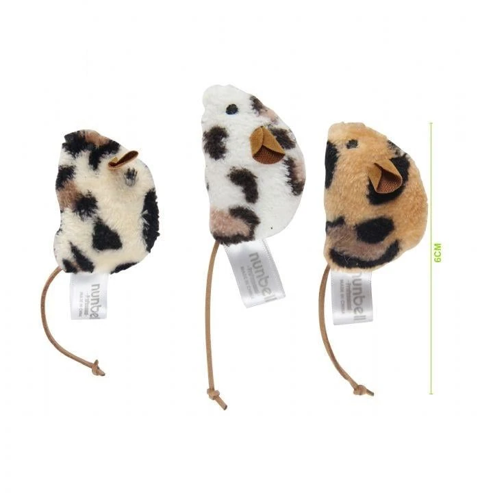 Nunbell Tüylü Catnipli Fare Üçlü