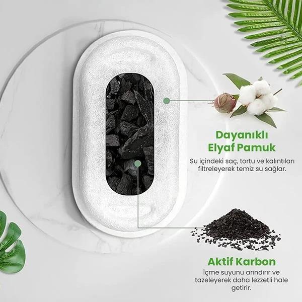 Electron Kedi Ve Köpekler İçin Su Pınarı Yedek Filtre