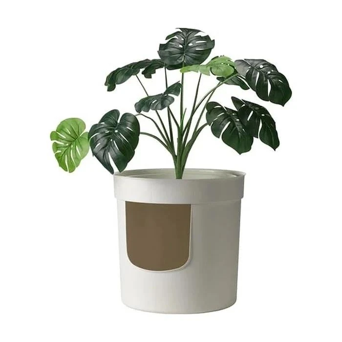 Moderna Hidden Planter Saksı Kapalı Kedi Tuvaleti - Beyaz