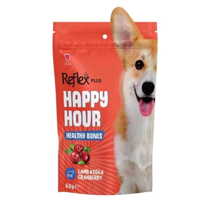 Reflex Happy Hour Sağlılı Kemikler İçin Destekleyici Köpek Ödülü 60 Gr