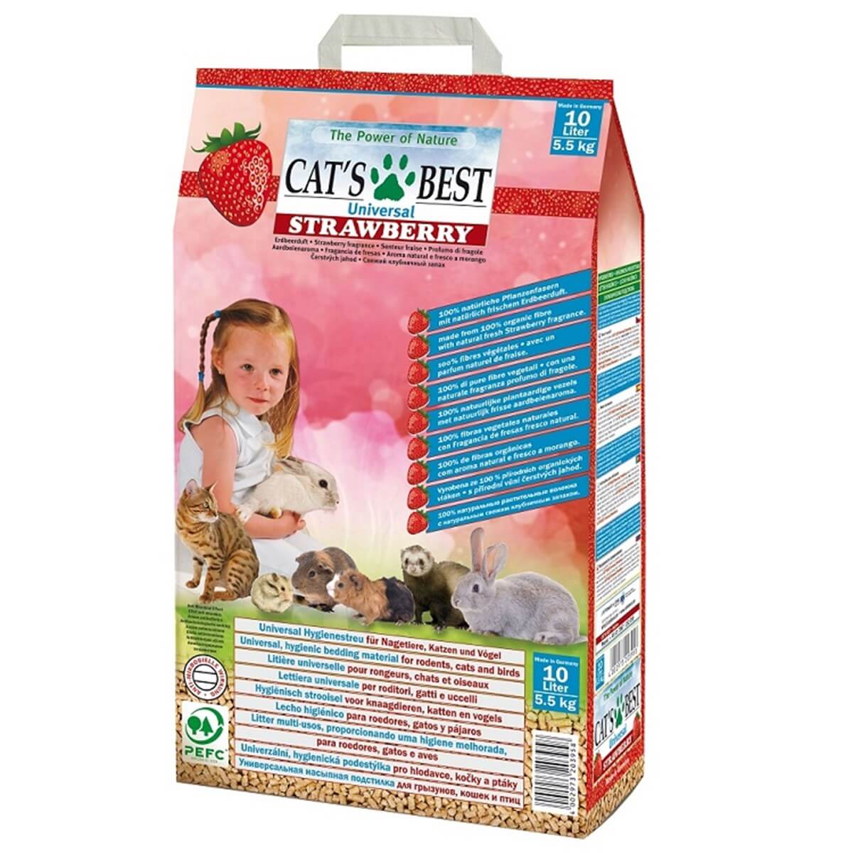 Cats Best Çilek Kokulu Kedi Kumu 10 Lt ( 5.5 Kg )
