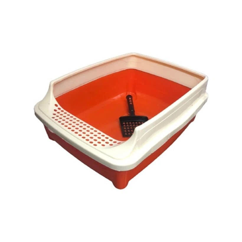 Petstyle Kitty Büyük Kedi Tuvalet Kabı Turuncu