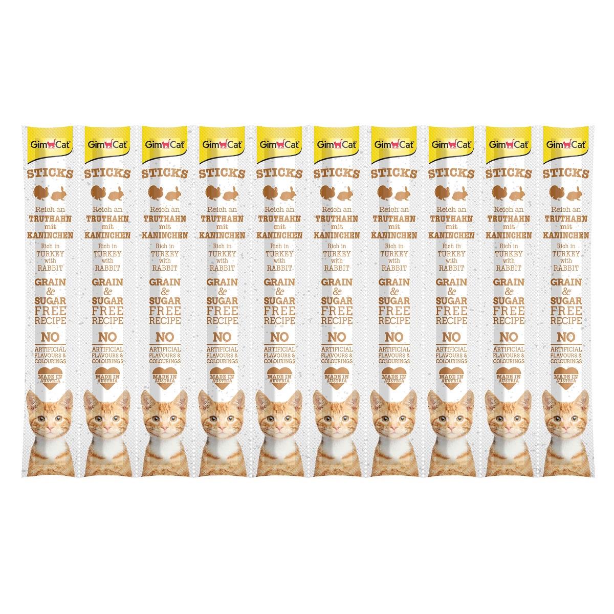 GimCat Sticks Hindi Etli Tavşan Etli Ödül Çubukları 50 gr - 10lu