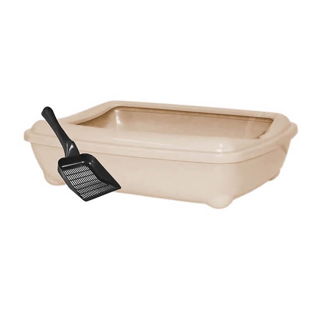 Çınar Kedi Tuvalet Kabı Bej