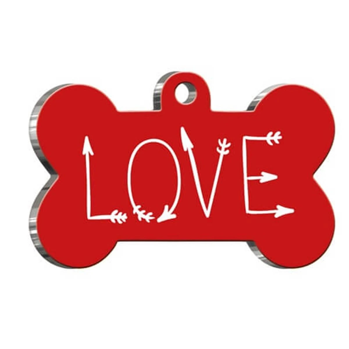 Dalis Love Kemik Köpek ve Kedi Künyesi 2,6 x 3,8 cm Medium