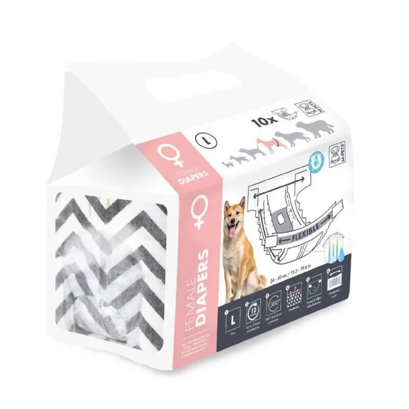 M-Pets Dişi Köpekler İçin 10 Lu Külot Large