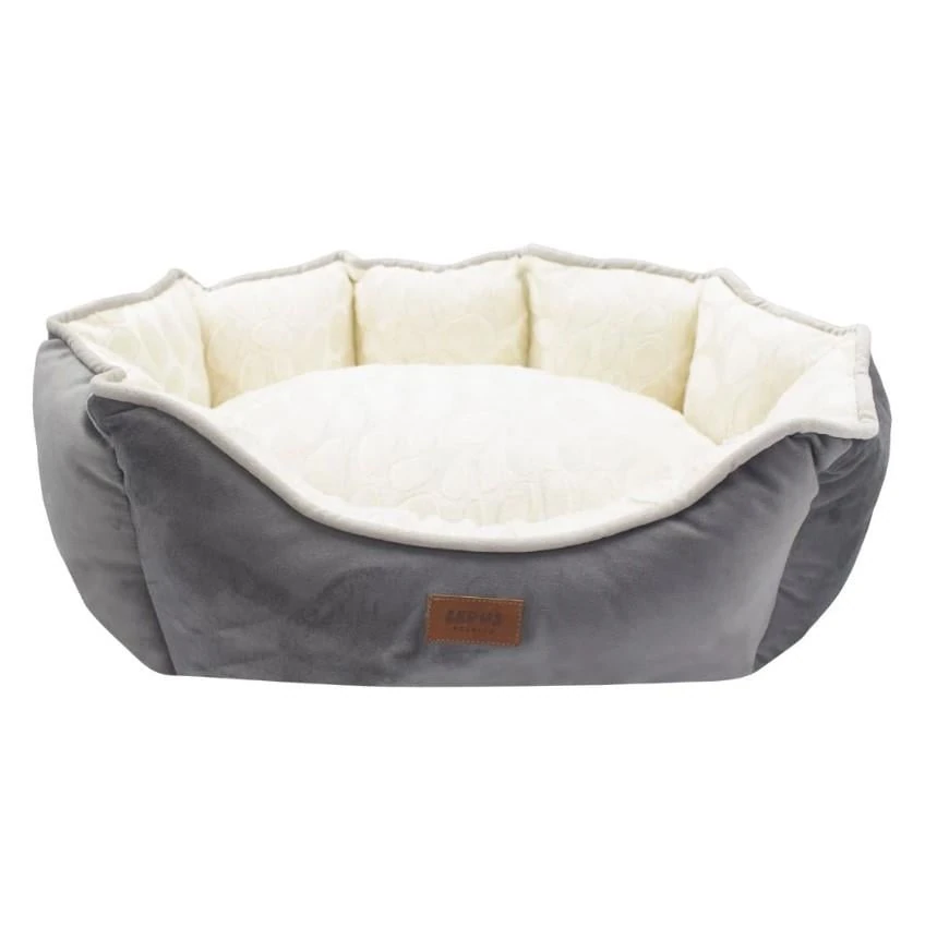 Lepus Luxe Daisy Kedi ve Köpek Yatağı Large Gri