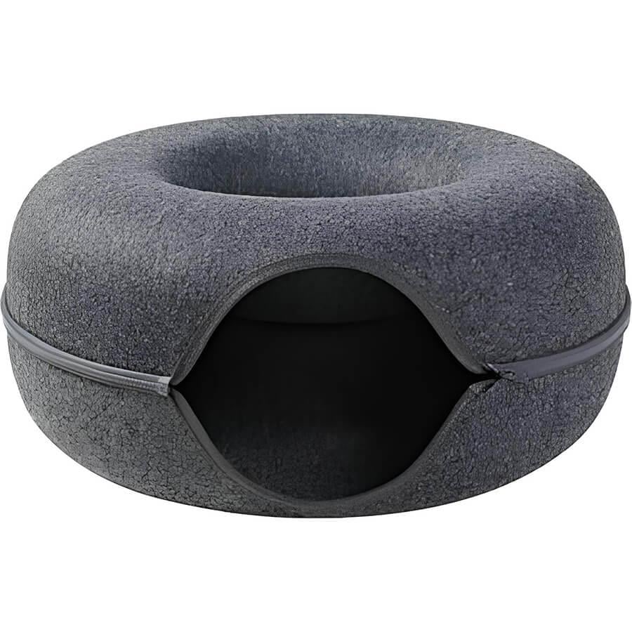 Pet Corn Donut Keçe Kedi Yatağı 60x28 cm Atrasit