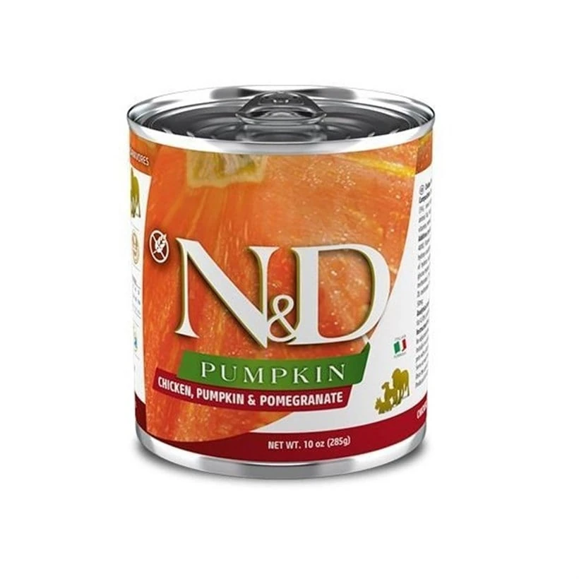 N&amp;D Balkabaklı Tavuklu Yavru Köpek Konservesi 285 GR