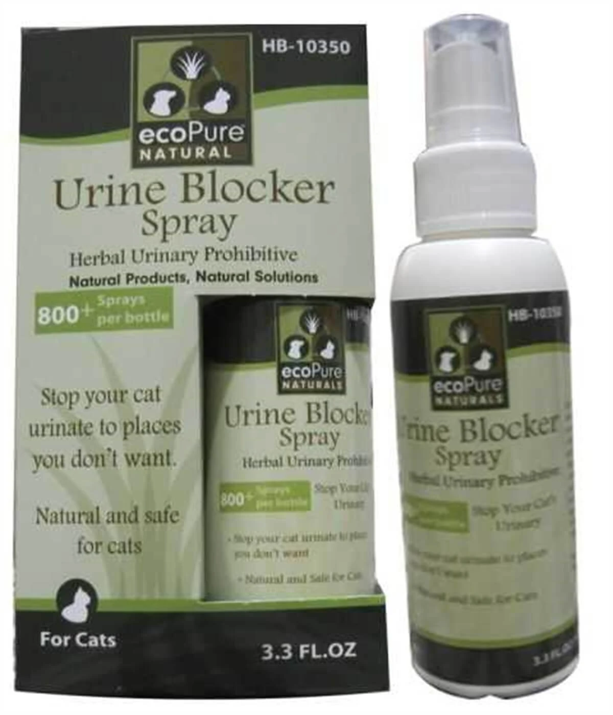 EcoPure Kediler İçin Bitkisel İdrar Engelleyici Sprey