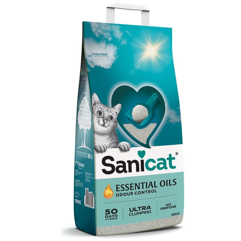 Sanicat Essential Oils Kokusuz Kedi Kumu 10 Kg