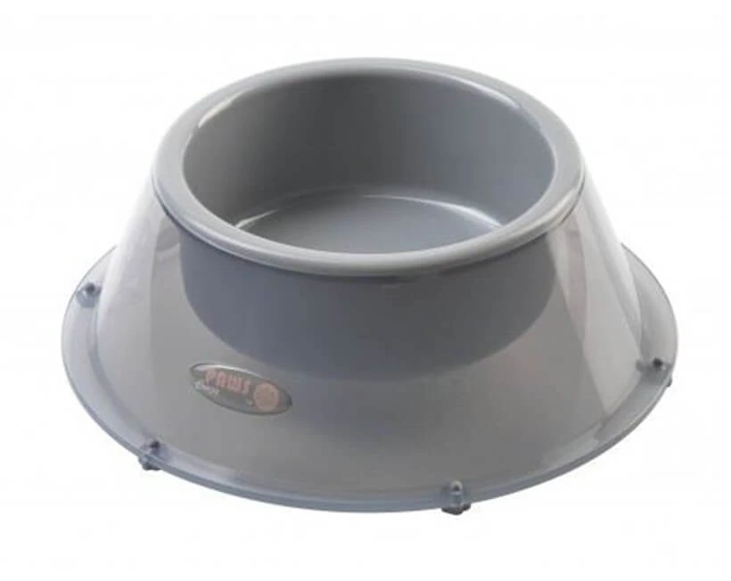 Pet Corn Crazy Paws Şeffaf Kedi Köpek Mama ve Su Kabı 600Ml