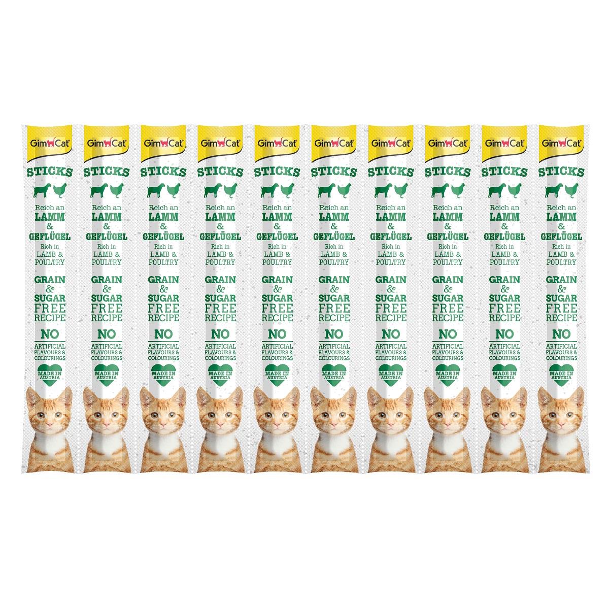 GimCat Sticks Kuzu etli Tavuklu Ödül Çubukları 50 gr - 10lu