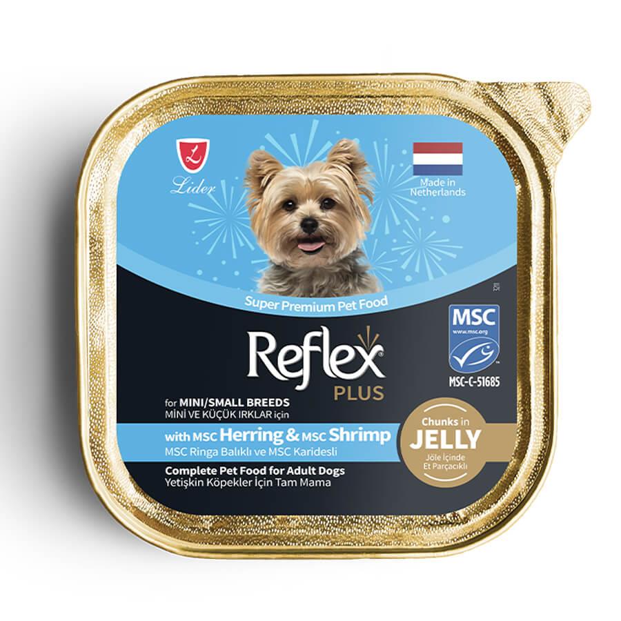 Reflex Plus Ringa Balığı ve Karides Küçük Irk Köpek Konservesi 85gr