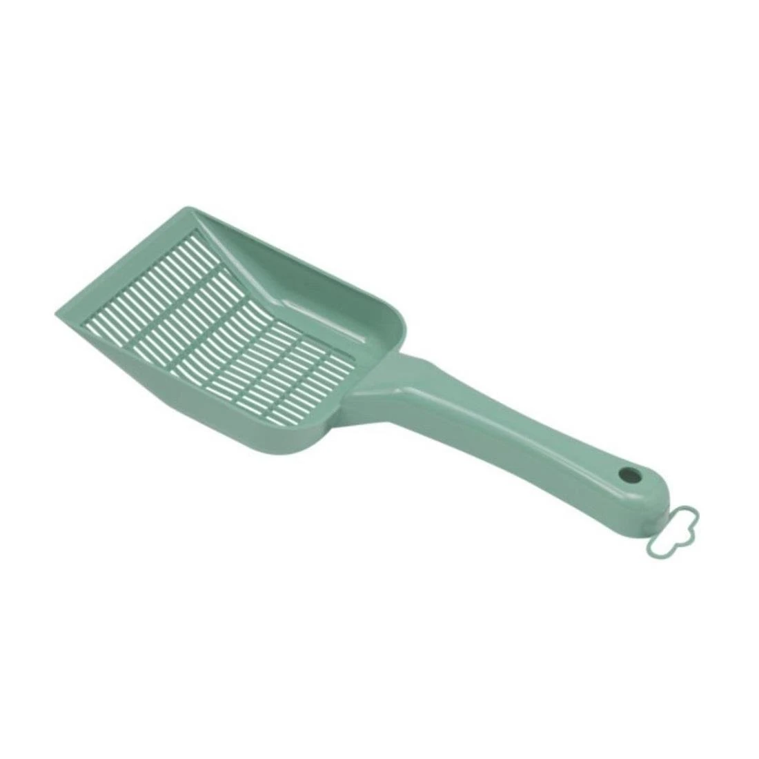 Moderna Scoop Small Grid Dar Aralıklı Kedi Kumu Küreği - Yeşil