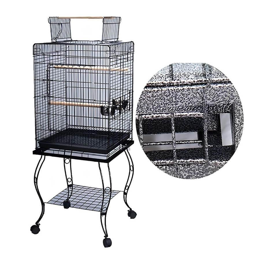 DaYang Qh Pet Cage Ayaklı Tekerlekli Papağan Kafesi 51x51x129 cm