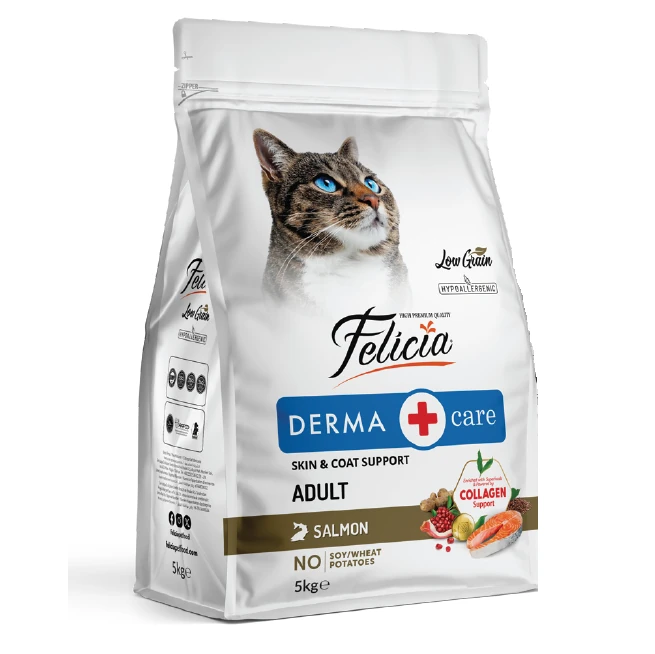 Felicia Kolajenli Somonlu Az Tahıllı Yetişkin Kedi Maması 5 Kg