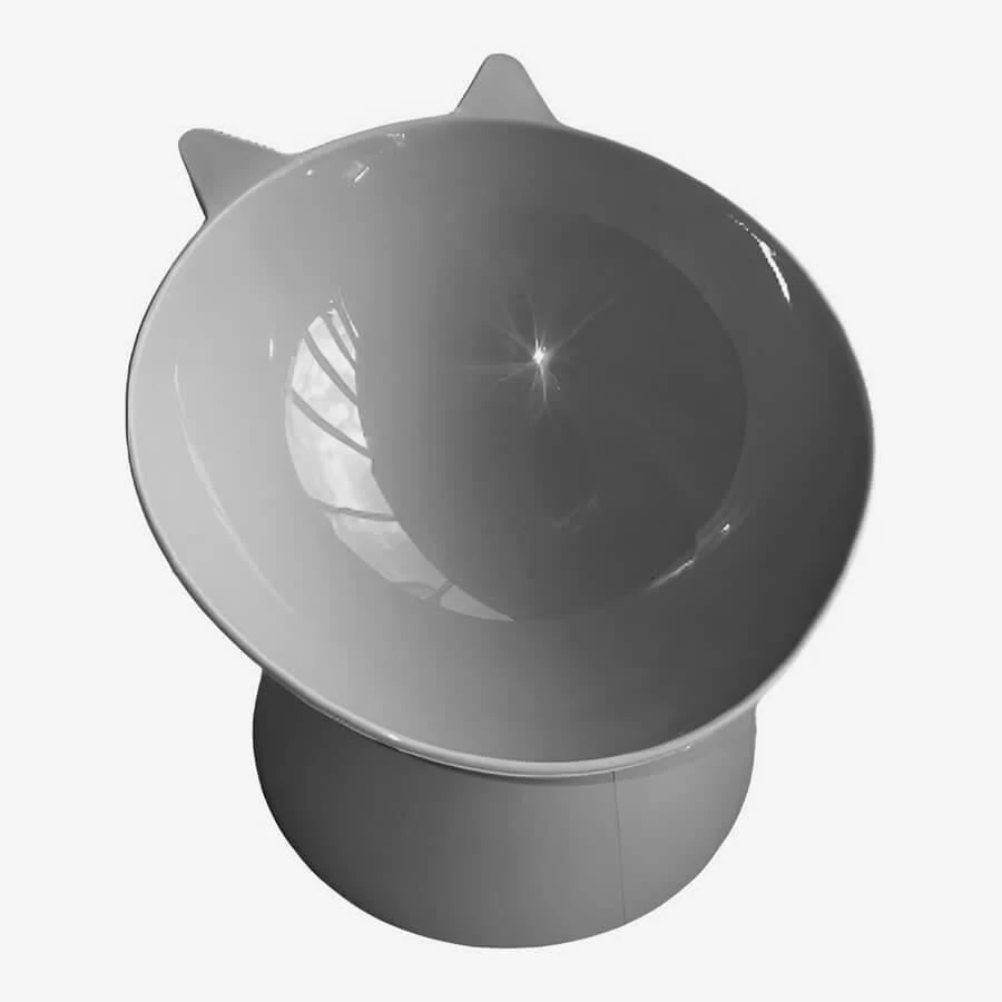 Pet Corn Kedi ve Küçük Köpek Mama Kabı Gri