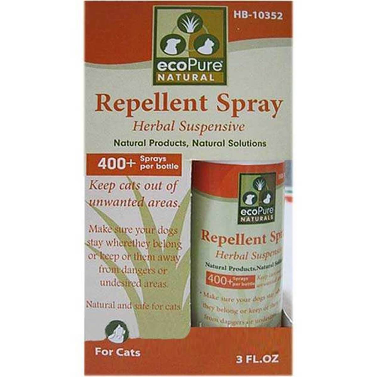 EcoPure Repellent Spray Kediler İçin Bitkisel Uzaklaştırıcı Sprey 100