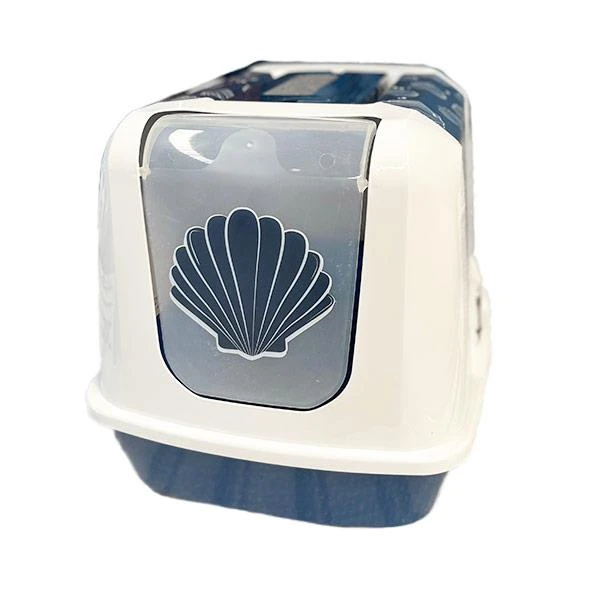 Moderna Trendy Midye Desenli Kapalı Kedi Tuvaleti - 57CM