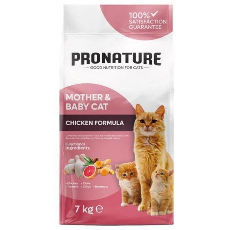 Pronature Mother &amp; Baby Anne ve Bebek Kedi Maması 7kg