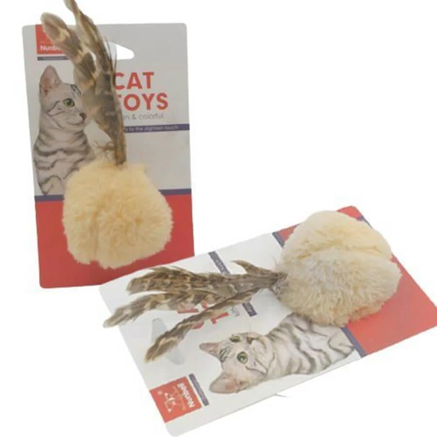 Nunbell Kedi Oyuncağı Tüylü Top