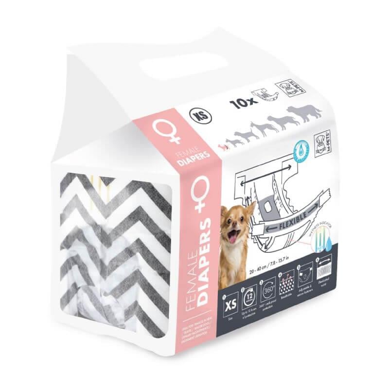 M-Pets Dişi Köpekler İçin 10 Lu Külot XSmall