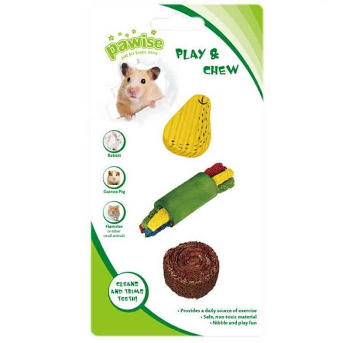 Pawise Ahşap &amp; Lifli Kemirme Oyuncağı No:4