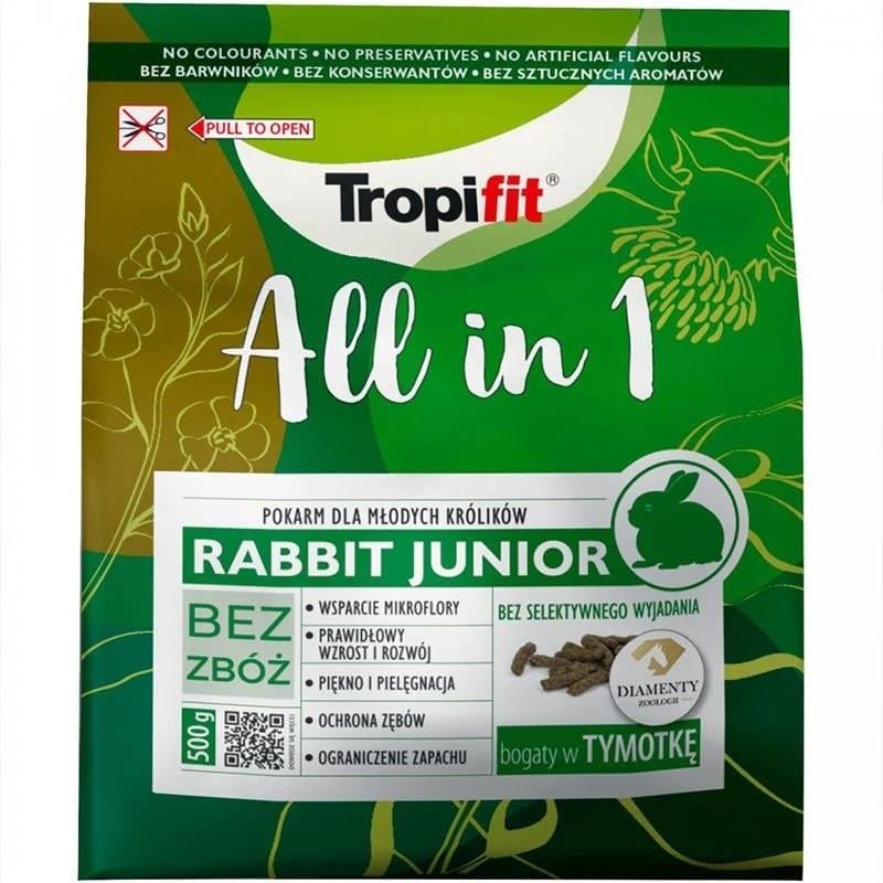 Tropifit All in 1 Rabbit Junior Yavru Tavşan Yemi 500 Gr