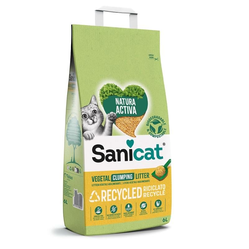 Sanicat Natura Activa Doğal Çam Pelleti Kedi Kumu 10 Lt