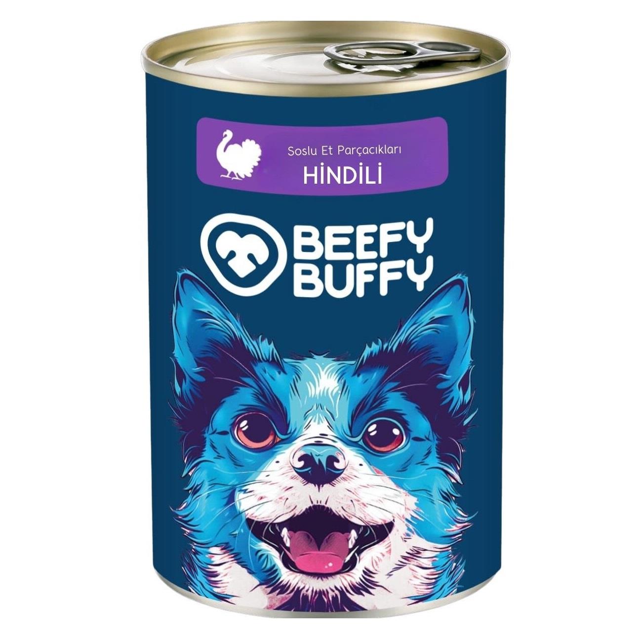 Beefy Buffy Yoğun Hindi İçerikli Köpek Konservesi 415 Gr