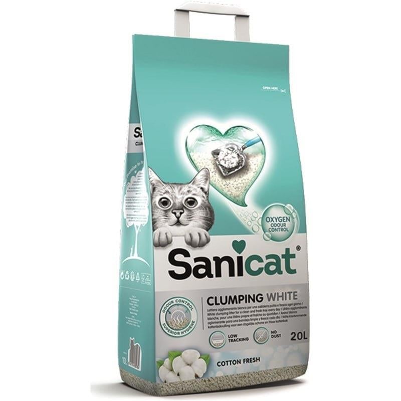 SaniCat Clumping Cotton Fresh Topaklanan Kedi Kumu 20 lt