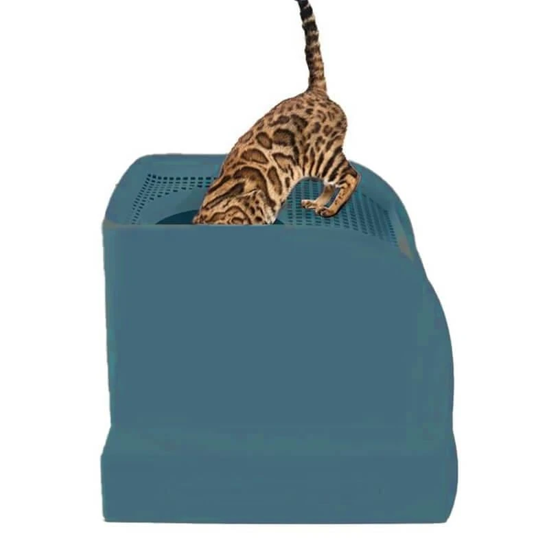 Imac Frida Çekmeceli Kedi Tuvaleti Petrol Mavisi