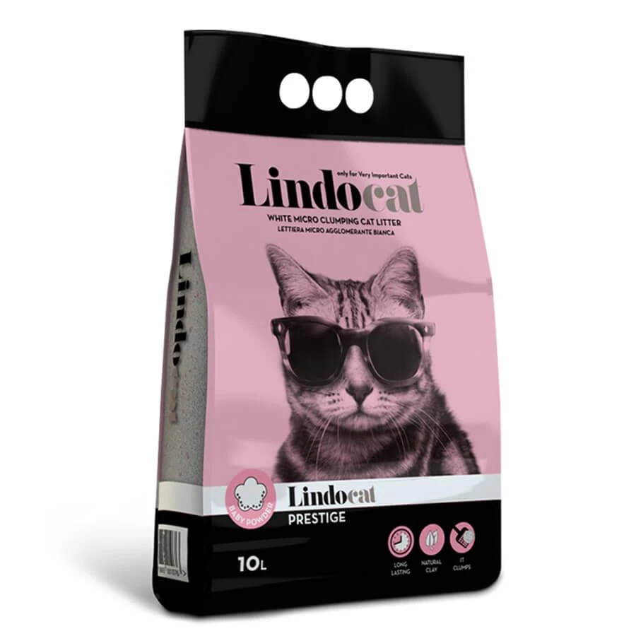 Lindocat Prestige Bebek Pudralı Kedi Kumu 10L