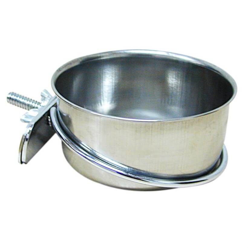 Flip Vidalı Çelik Kuş Yemliği 140ml