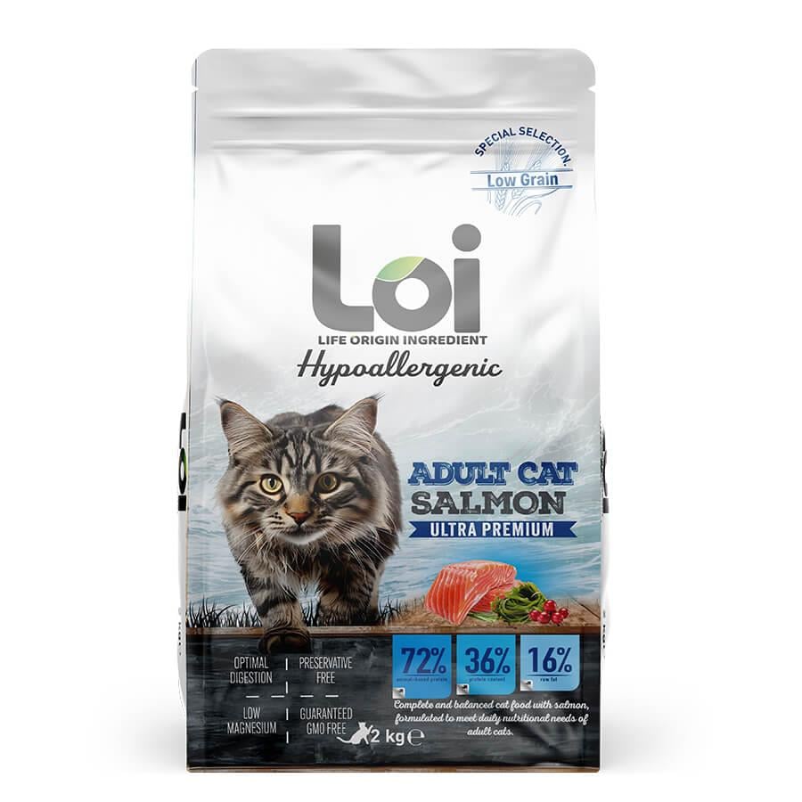 Loi Somonlu Yetişkin Kedi Maması 2 Kg