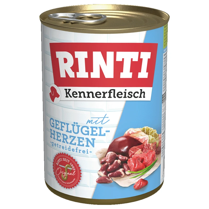 Rinti Gurme Yürekli Köpek Konserve Maması 400 Gr