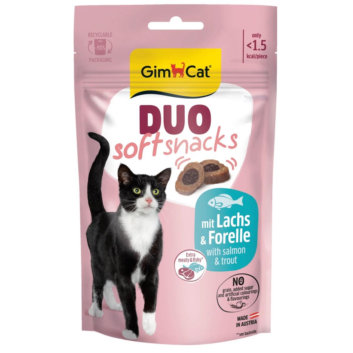 GimCat Snacks Soft Ton Balıklı ve Alabalıklı Kedi Ödülü 50gr