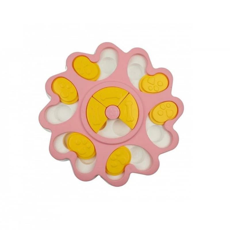 Ewox Papatya Bulmaca Köpek Zeka Oyuncağı Pembe