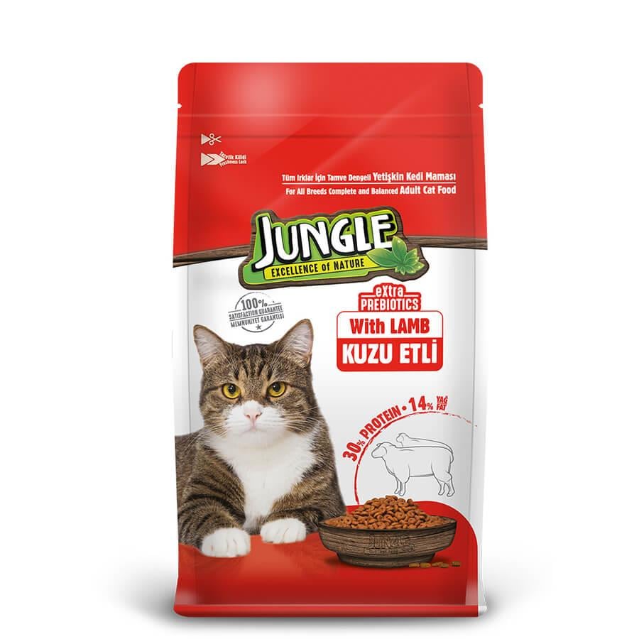 Jungle Kuzulu Yetişkin Kedi Maması 1.5 kg