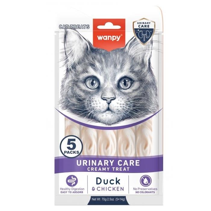 Wanpy Urinary Care Ördek&amp;Tavuklu Kedi Ödülü 5x14gr