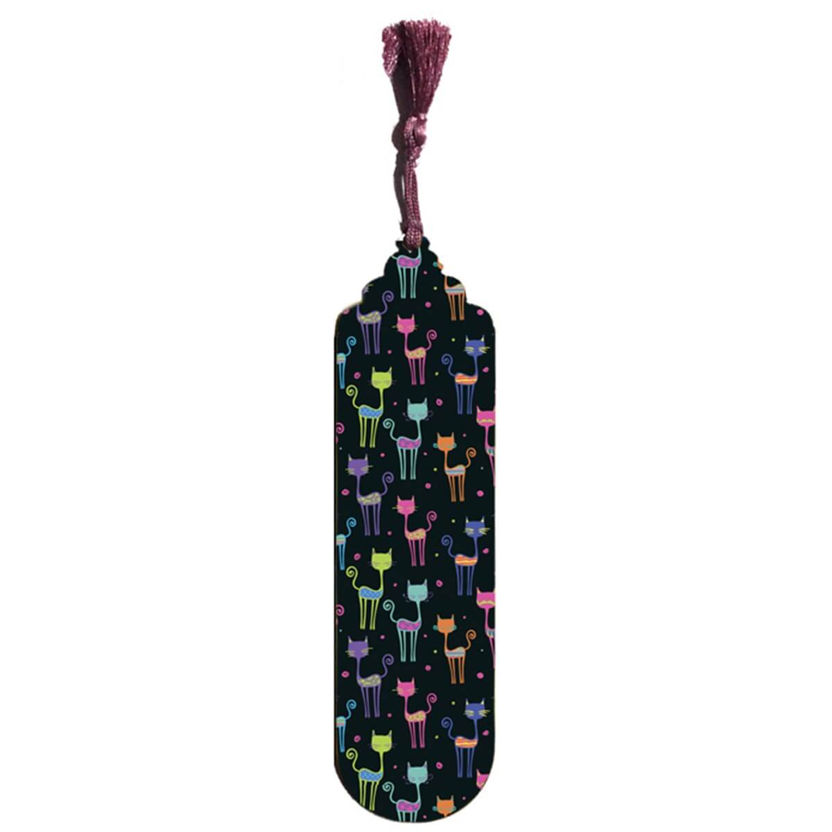 Petdesign İcon Cat Black Metal Kitap Ayracı 4 lü