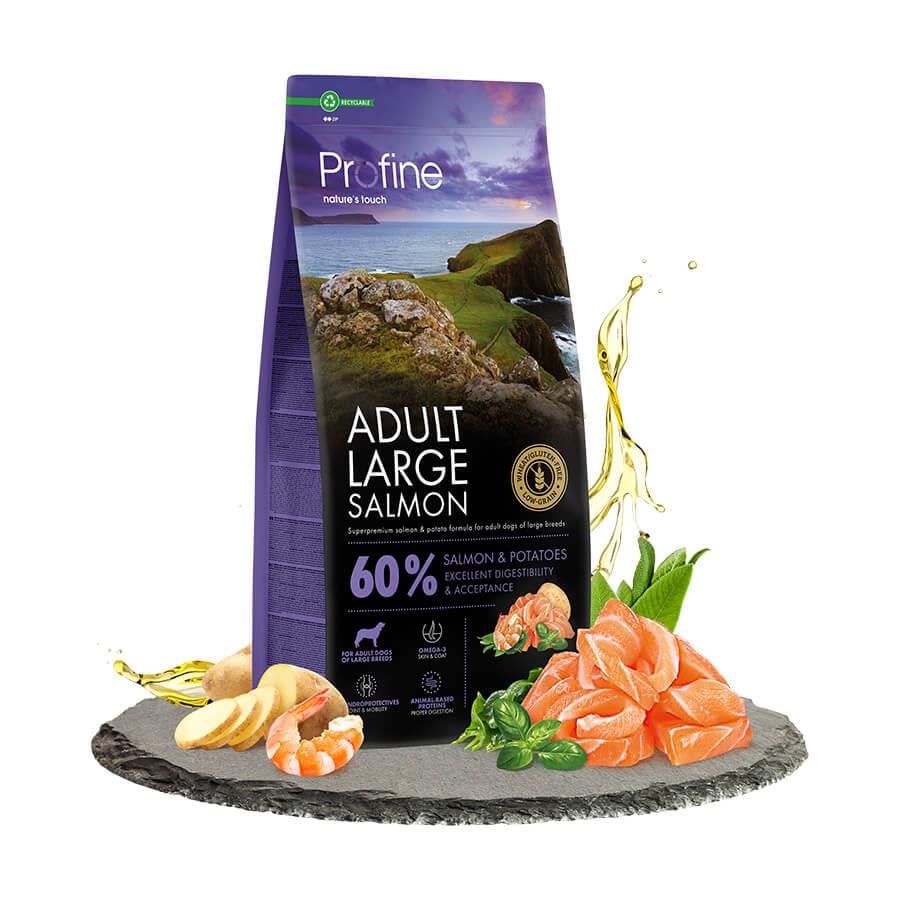Profine Yetişkin Büyük Irk Köpekler için Glutensiz Somonlu Mama 12 kg