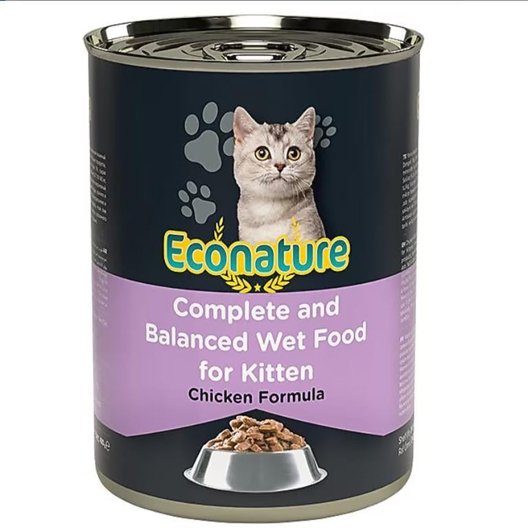 Econature Tavuklu Yavru Kedi Konservesi 400 Gr